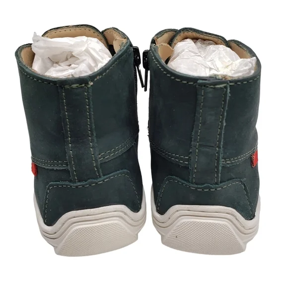 Marc JosephNIB West Houston Bootie Emerald Green Lace Up Leather Boots Boy 2